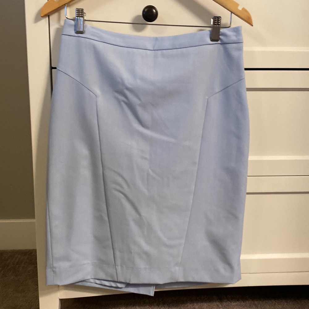 Baby blue pencil skirt from The Limited